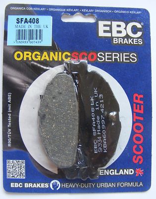 EBC Organisch Hintere Bremsbeläge für Yamaha CP250 Maxam /Morphus (2005 Zu 2008)