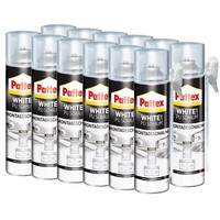 Pattex White Line Pu Schaum, Montageschaum FüLlen Und Fixieren, Weiß, 12X 500 Ml