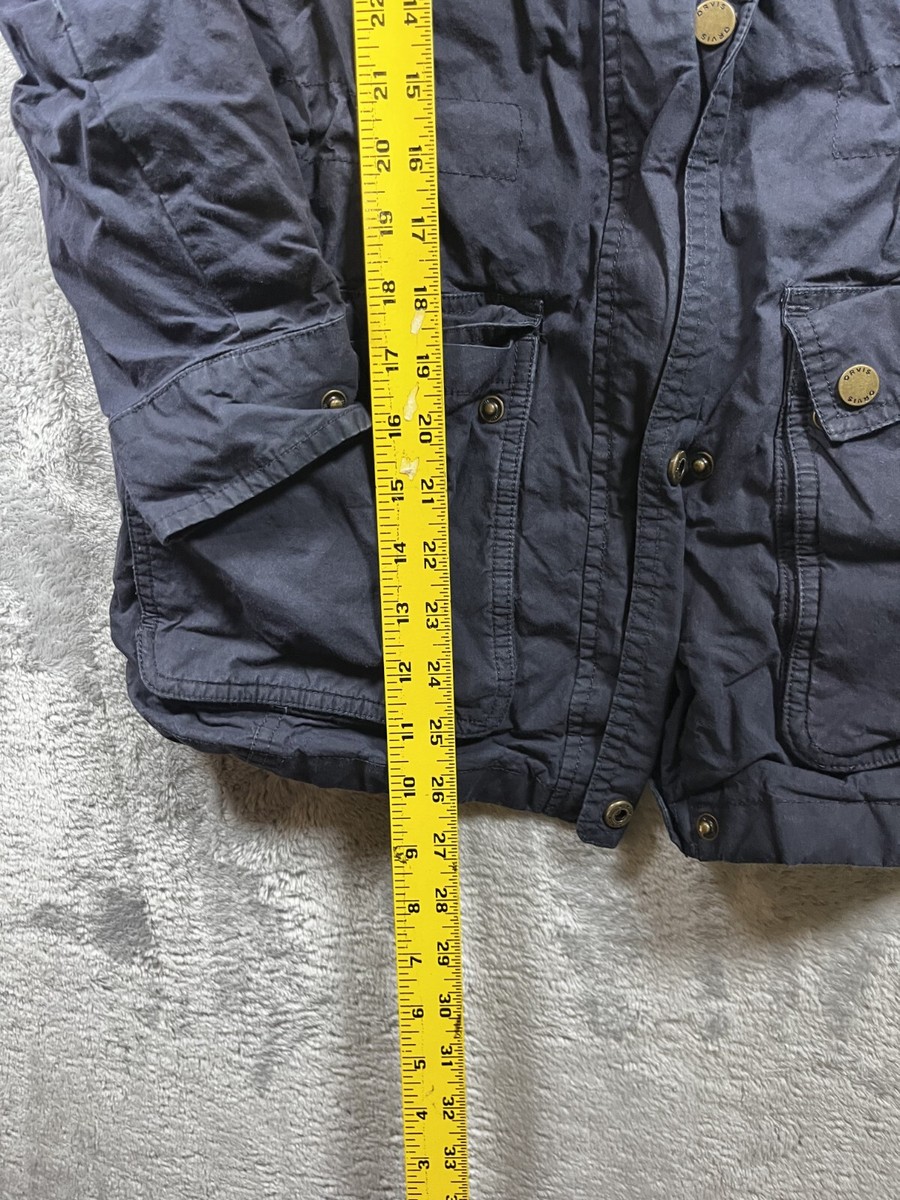 Vintage Orvis River Road Waxed Cotton Leather Collar Jacket Women’s Size XS