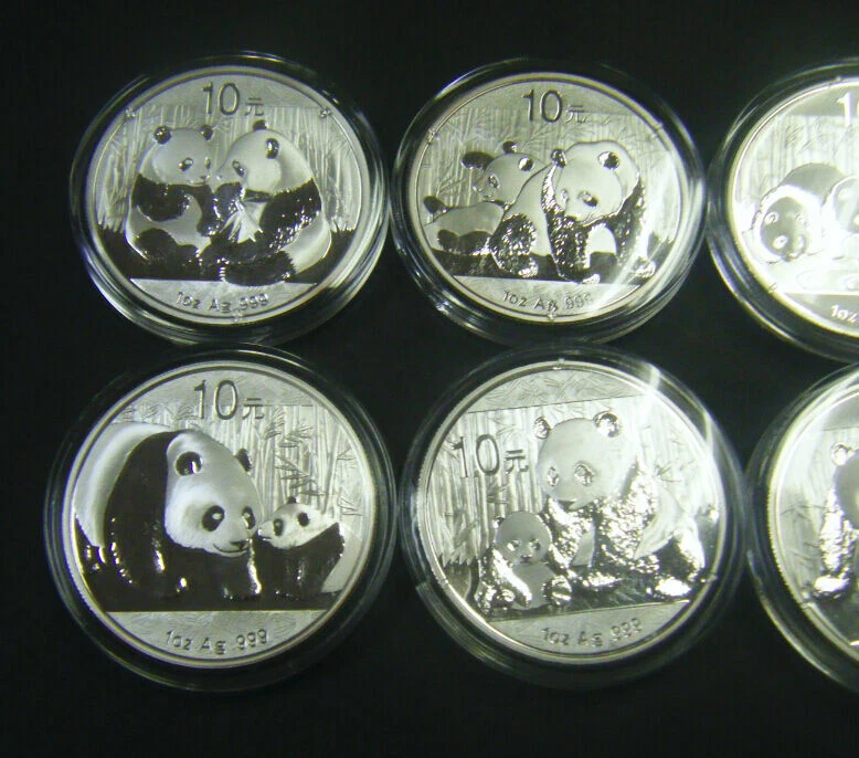 2009 2010 2011 2012 2013 2014 2015 2016 Chinese 1oz Silver Panda coin set - Image 4 of 4