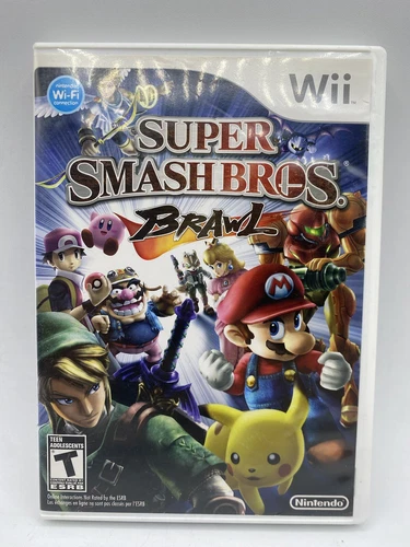Super Smash Bros. Brawl (Nintendo Wii, 2008) CIB Complete, TESTED & WORKING!.