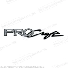 Fits Tracker Marine Pro Craft Boat Decal - Metallic Silver 36" Long