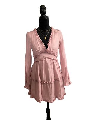 Rose pink Flare Ruffle dress SZ XS Lolita Cottage Core NWT Mi Ami Francesca's | eBay Rose pink Flare Ruffle dress SZ XS Lolita Cottage Core NWT Mi Ami Francesca's | eBay