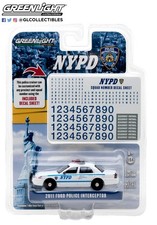 1:64 GreenLight - 2011 Ford Police Interceptor - NYPD (w/Decall Sheet)