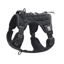 Dog Harness Tactical for Dogs Adjustable Pet K9 Working Training, L