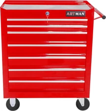 7 Drawers Rolling Tool Cart on Wheels, Trolley Organizer Tool Case Chest, Multif