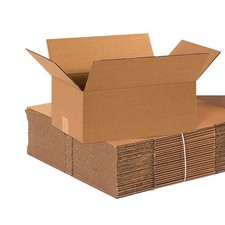 15 x 10 x 6 Corrugated Cardboard Boxes, Medium 15L x 10W x 6H, Pack of 25  S...