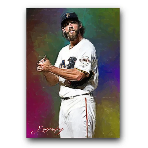 Madison Bumgarner #11 Art Card Limited 37/50 Vela Signed (San Francisco Giants)