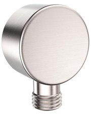 HammerHead Showers Solid Metal Drop Ell Wall Mount Elbow, 1/2" Brushed Nickel