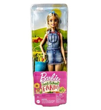 Barbie Sweet Orchard Farm Career Farmer Doll Country Girl Bucket Blonde NRFB