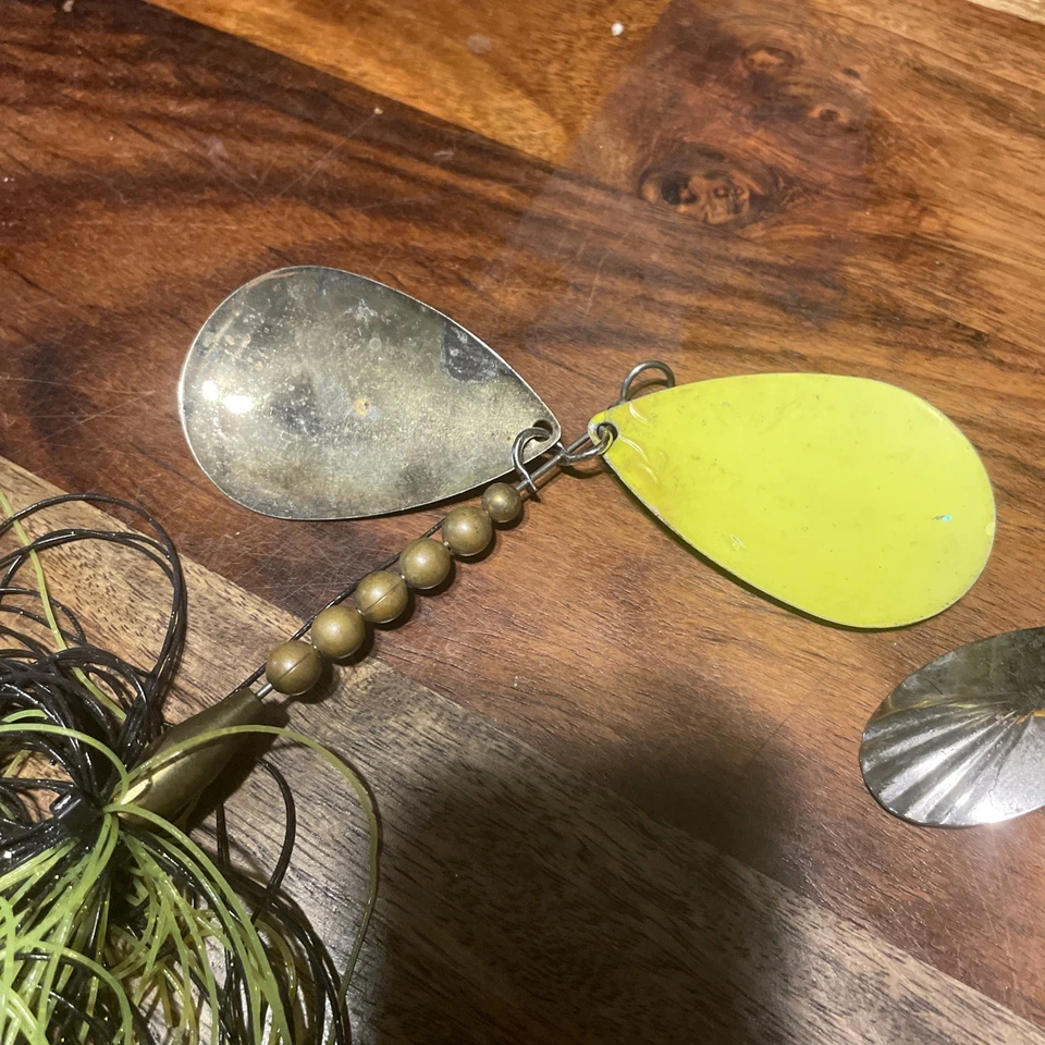 大型旋转饵鱼饵。 Musky. Llungen。 Mepps. 双刀片 9/7.5/5 英寸 — 第 4/4 张图片