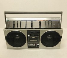 Sony CFS-99 Boombox Radio Cassette Recorder Vintage Audio Operation confirmed