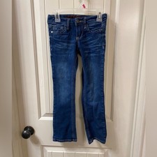 Arizona Jean Company I Bootcut blue jean pants I Rhinestone pockets I Bottoms