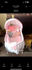 Pink Disney Princess Gliding Bassinet Brand New
