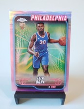 2024-25 Topps Chrome Adem Bona RC #183 Pink Refractor 76ers