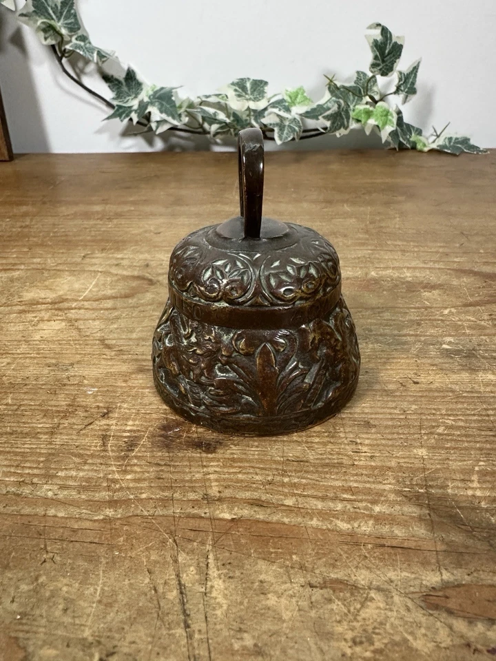 Antique Vintage Brass Sanctuary Hanging Church Bell, Pelicanus, Leo Aquila - Image 4 of 4