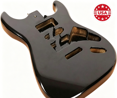 #ad Electric for Fender Strat Guitar Accessory DIY Poplar Wood HSH Guitar Body Black $74.99