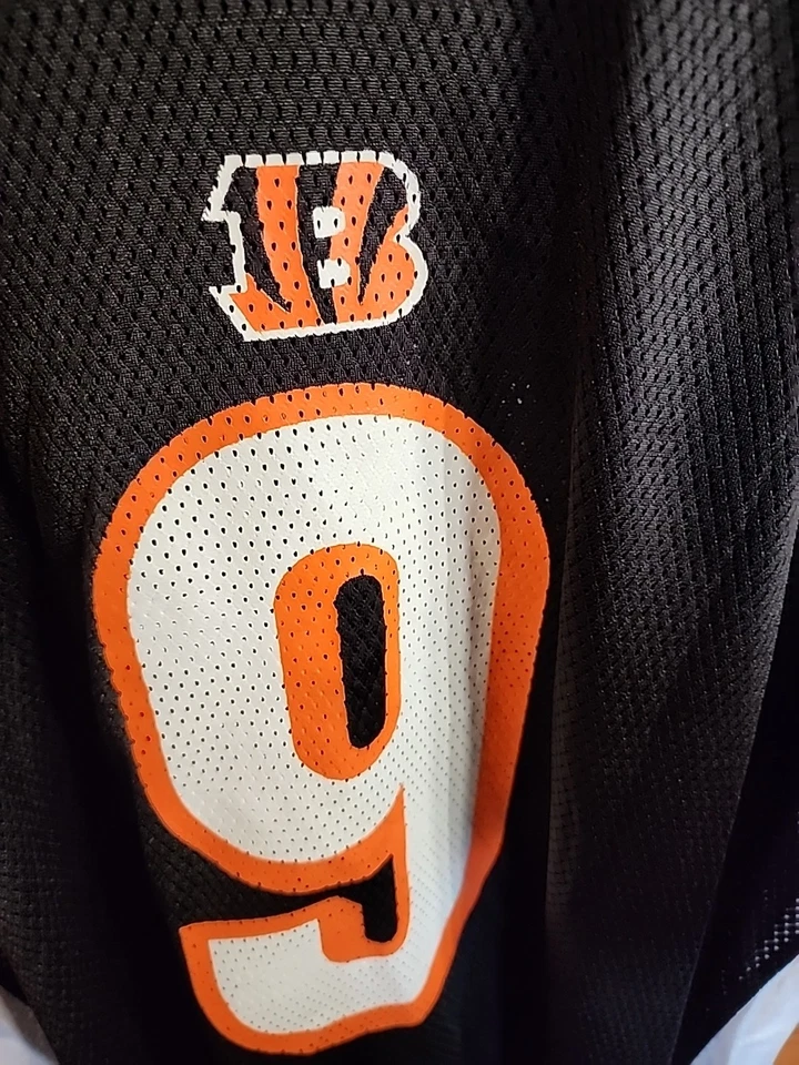 Футболка Cincinnati Bengals No9 Carson Palmer Reebok On Field NFL размер XLarge XL - Изображение 3 из 4
