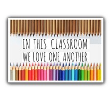 Teacher Educational Classroom Decor Poster - 12 by 18 18"L x 12"W, Multi