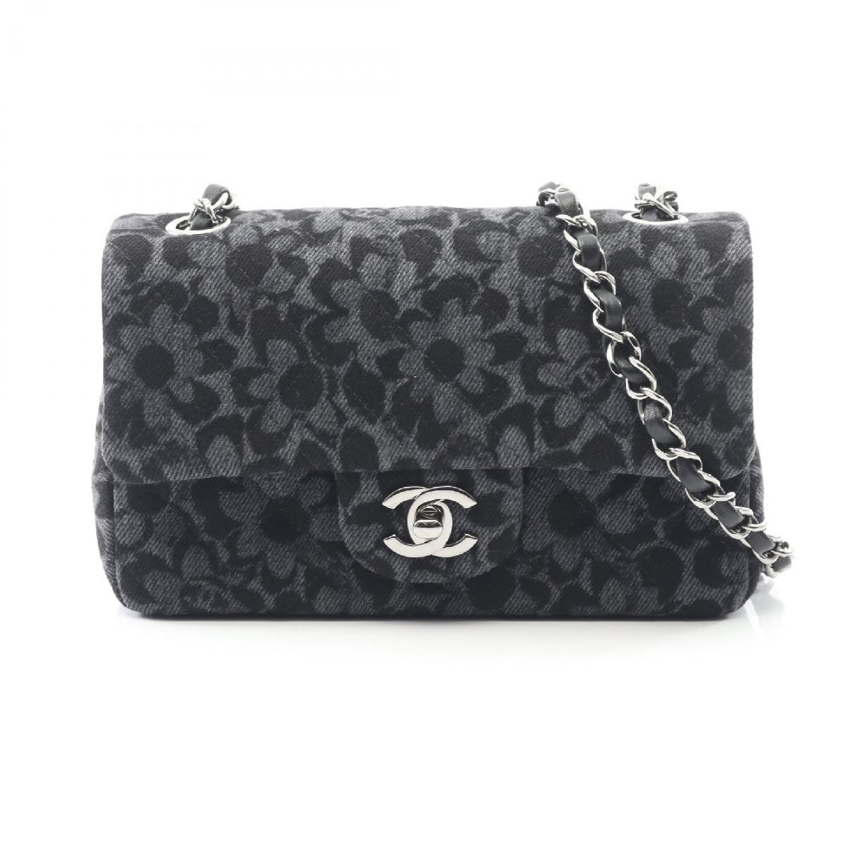 Chanel Mini Matelasse 20  denim Shoulder Bag printed canvas 610696