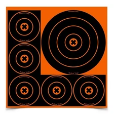 Birchwood Casey BC-36818 Big Burst 8" & 4" Bull's-Eye Targets, 3 Sheets