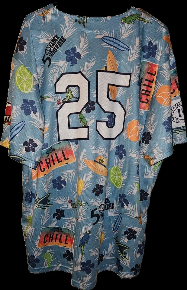 Camisa de campamento hawaiana Wichita Wind Surge Margaritaville - Talla XL Liga Menor BB Foto 2 de 4