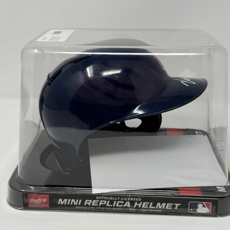 Kyle Manzardo Cleveland Guardians Autographed Signed Mini Batting Helmet JAS - Image 4 of 4