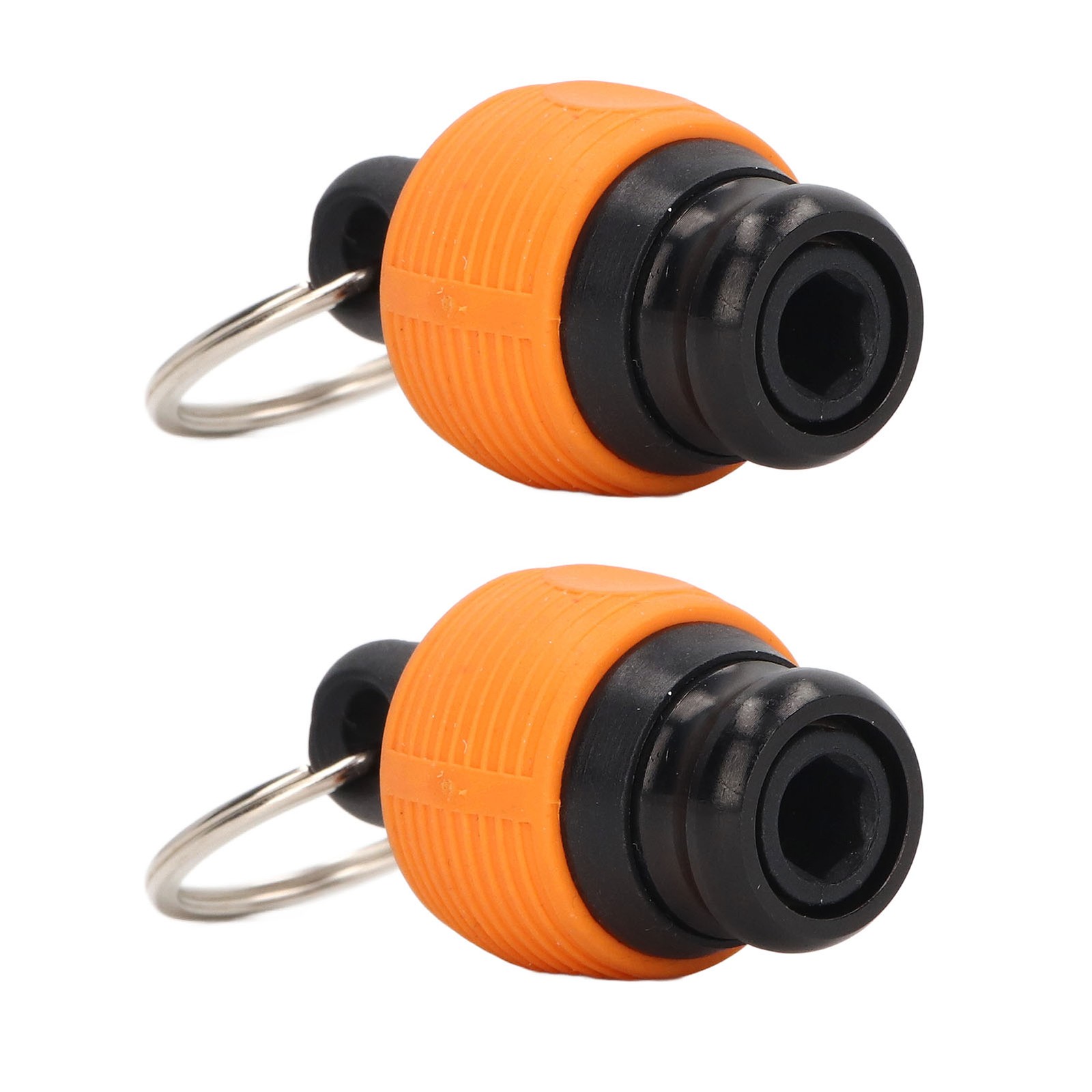 (Yellow)2Pcs Screwdriver Bit Holder Quick Fix Release Bit Keychain For 1/4in