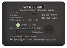 MTI 62-541-BL-MARINE Safe T-Alert 62 Series Carbon Monoxide Alarm Blk Surface Mt