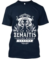 Team Zemaitis Lifetime Member Legend T-Shirt Made in the USA Size S to 5XL