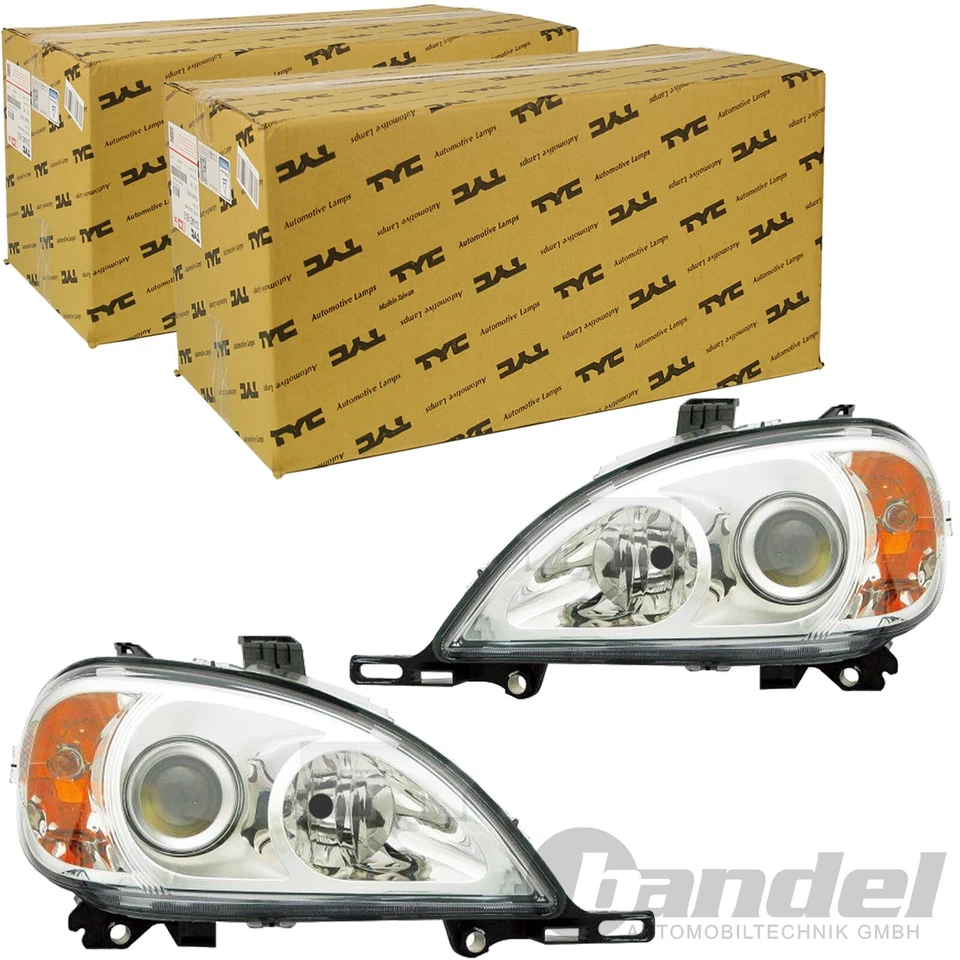 2x TYC H7 SCHEINWERFER LINKS+RECHTS für MERCEDES M-KLASSE W163 AB 2002 FACELIFT