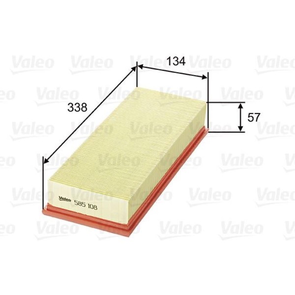 Valeo Luftfilter Filtereinsatz FüR Audi 80 1.8 S 2.0 Cabriolet VW Golf II 585108-image