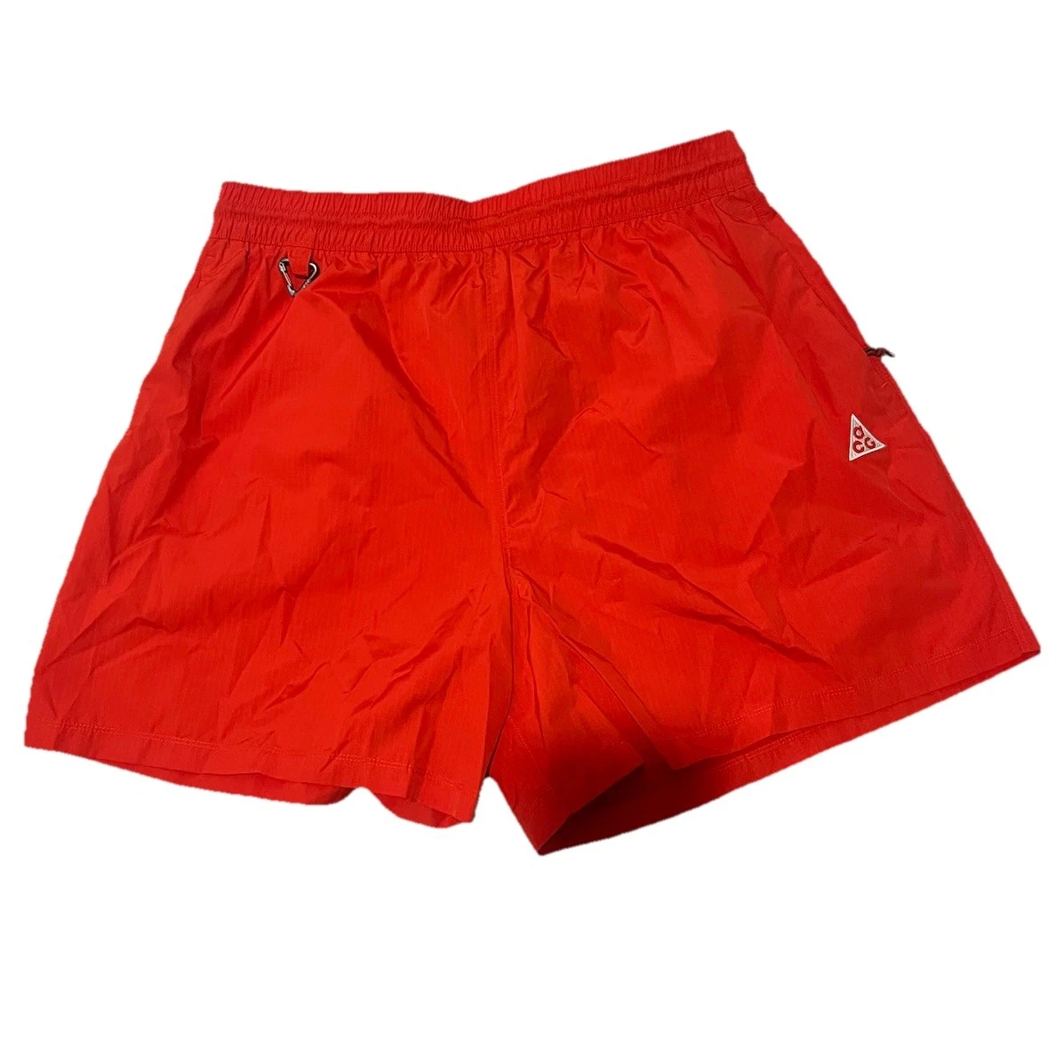 Nike ACG Shorts Womens Large Red Trail Running Hiking Lightweight NWT $80