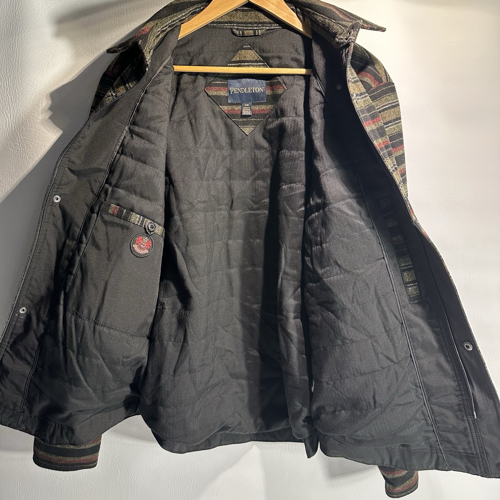 Pendleton Wool Blend Striped Shacket Jacket Mens … - image 5