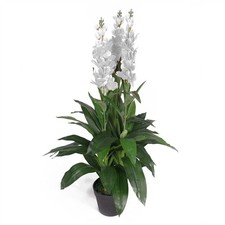 Artificial Orchid Plant Realistic White 100cm (3.3ft) Premium Indoor Home Decor