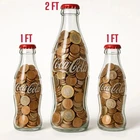 2FTand 1FT Giant Coca Cola Money Bottle Plastic Bottle Saving Coin Piggy Bank Uk