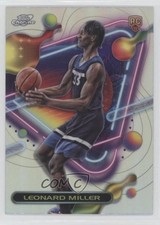 2023-24 Topps Cosmic Chrome Refractor Leonard Miller #180 0c4