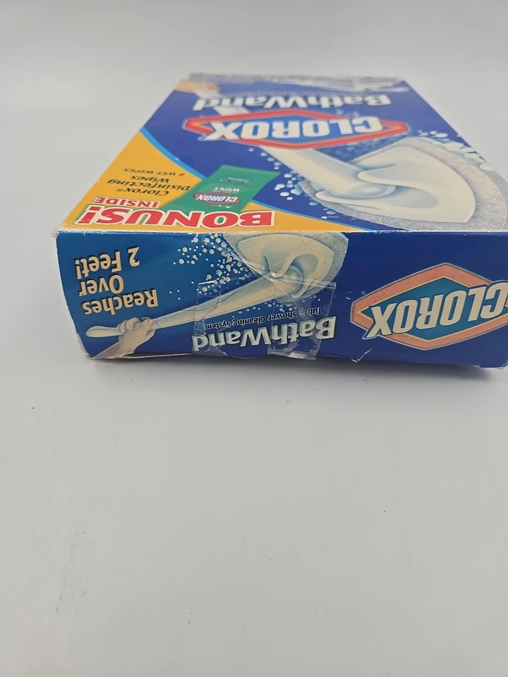 Kit de sistema de limpieza de varita de baño Clorox BATH WAND varita retirada NOS + almohadillas Foto 3 de 4