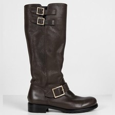 Jimmy Choo Black Glitter Heeled Boots