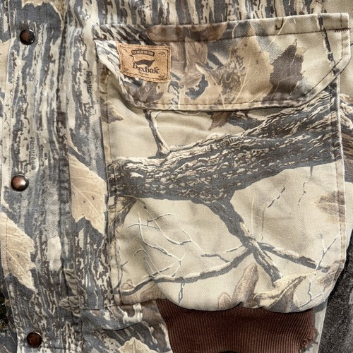 Vintage Duxbak Realtree Camouflage Jagdjacke Mantel Herren XL fällt kleine Löcher aus - Bild 13 von 21