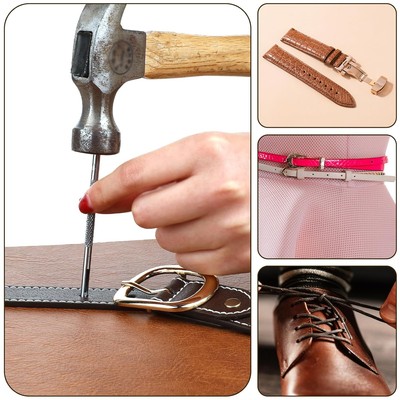 6Pcs Leather Hole Punch Set 1.5mm-4mm Round Hollow Stitching Tool