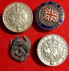 Military Veterans Badges WW1 & 2 Gilt Metal & Enamelled, Job Lot