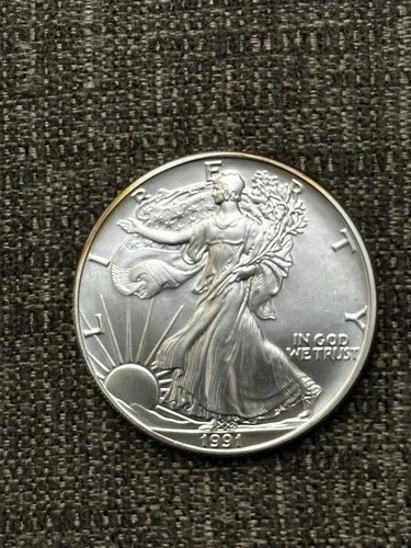 Better Date 1991 American Silver Eagle 1 Troy Oz .999 Fine Silver *183