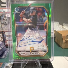 Topps 2026 Bowman Chrome Green Lava Konnor Griffin Pirates Auto CPA-KG /99