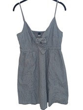 Old Navy Women's Blue Denim Style Spaghetti Strap Casual Dress Size M NWT