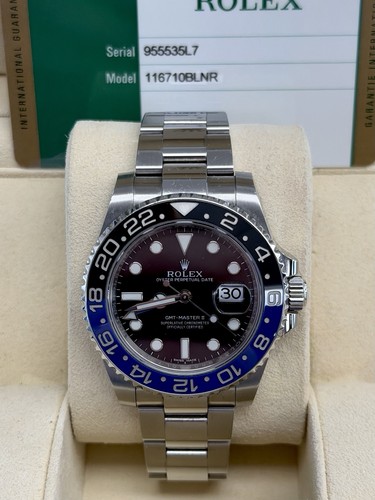 2016 Rolex GMT-Master II “Batman” 40mm Automatic Watch 116710BLNR