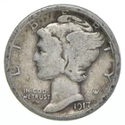 G+ 1917-S Mercury 90% Silver Dime *4571