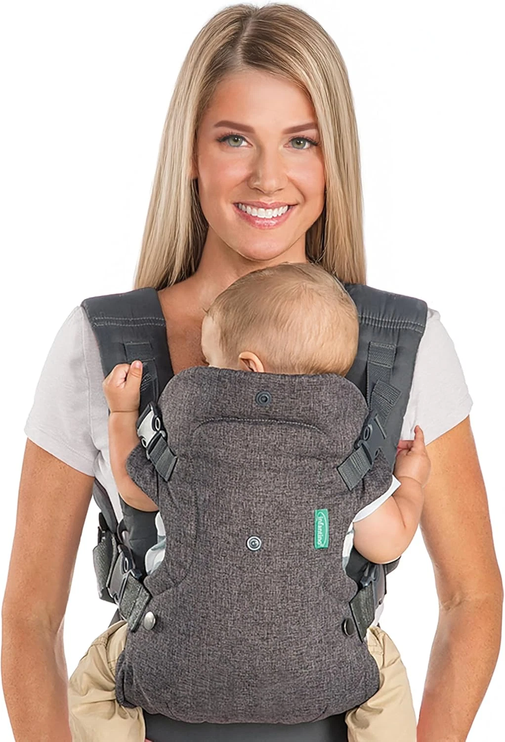 Infantino Flip Advanced 4 in 1 Baby Carrier Ergonomic Front Back Newborn Toddler