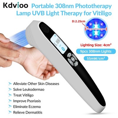Professional 308nm Excimer UVB Lamp For Skin Repair Treatment 9 Diodes Gray