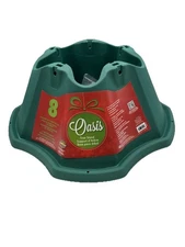 Oasis Live Christmas Tree Stand For Trees Up to 8' Eye Bolts & Steel Caps New